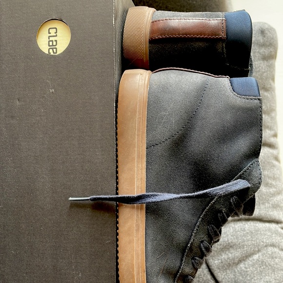 Clae Bradley Mid - Deep Navy Waxed Suede - Picture 4 of 6